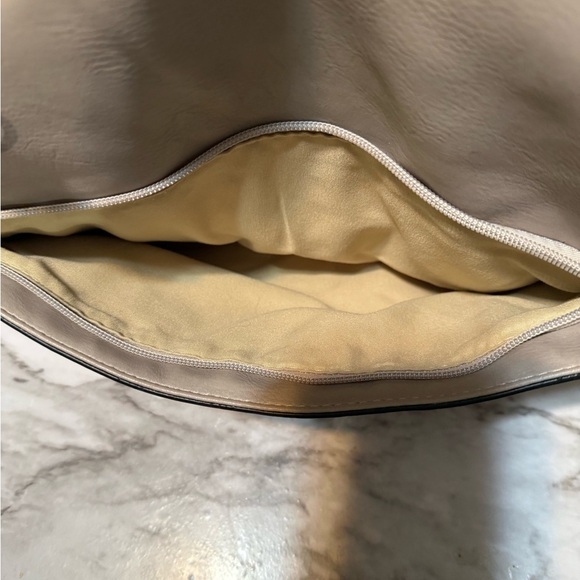 Gray and Brown Hobo Bag - Picture 6 of 13